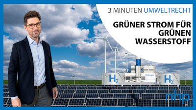 Grüner Strom für grünen Wasserstoff